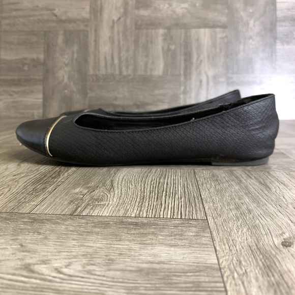 Black and gold flats size 8 - Picture 6 of 8